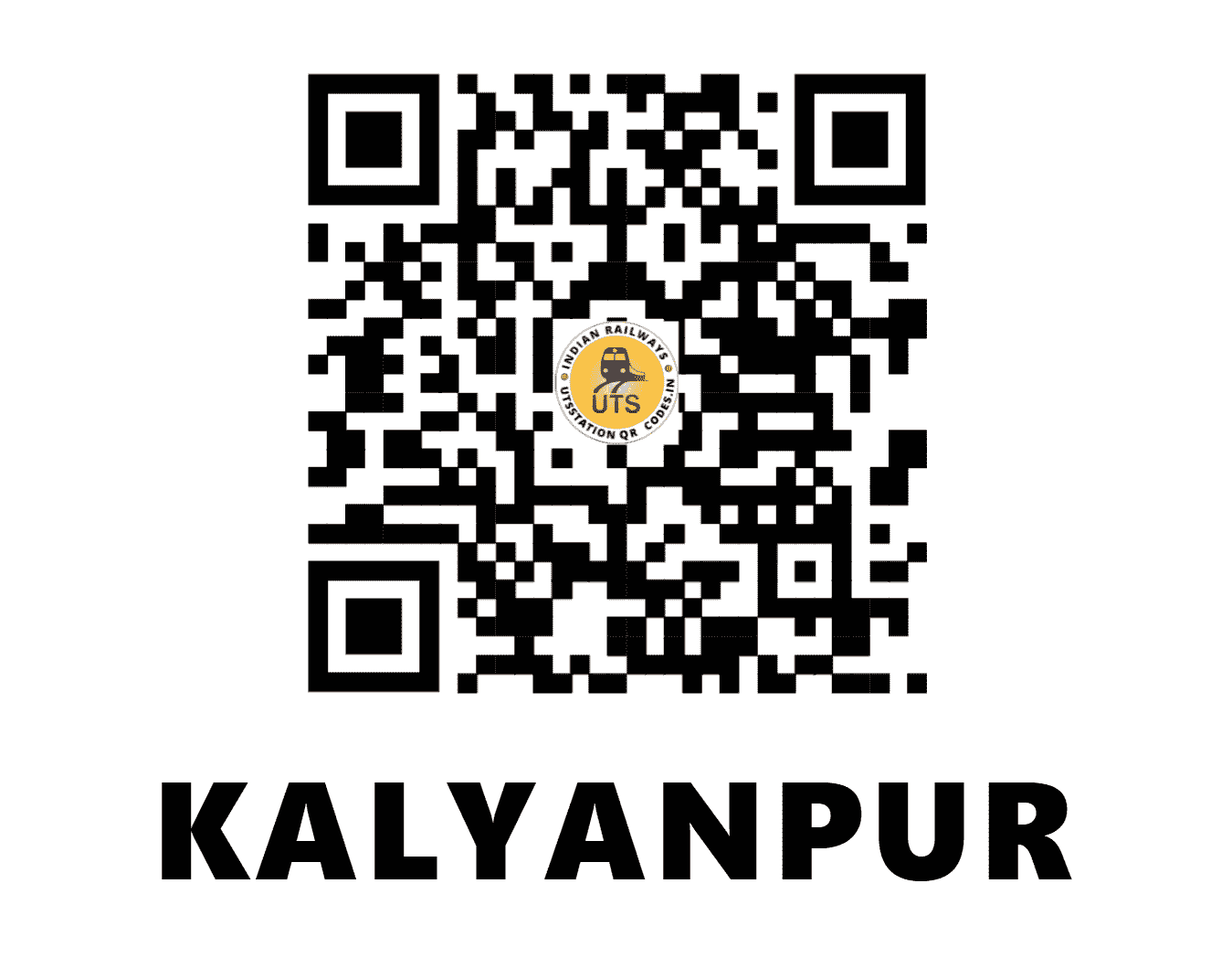 UTS QR Code for KALYANPUR - KYP (ER - WEST BENGAL)